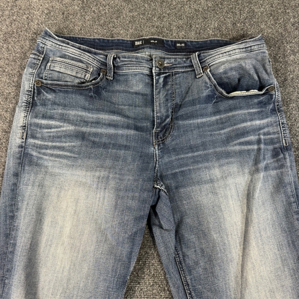 BKE Nolan Relaxed Straight Leg Jeans Mens 36x30 Medium Wash Blue Denim